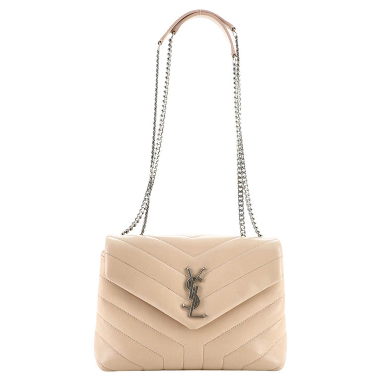 Saint Laurent LouLou Shoulder Bag Matelasse Chevron Leather Small For