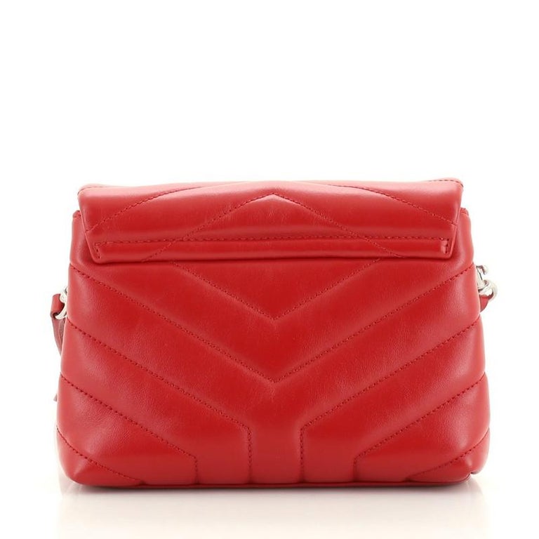 Saint Laurent LouLou Shoulder Bag Matelasse Chevron Leather Toy at 1stDibs