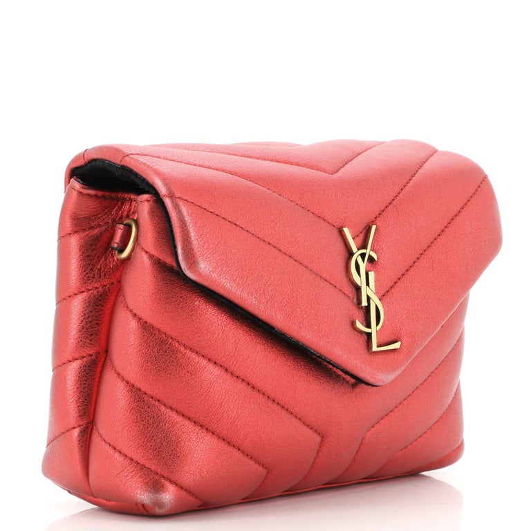 Saint Laurent LouLou Shoulder Bag Matelasse Chevron Leather Toy For