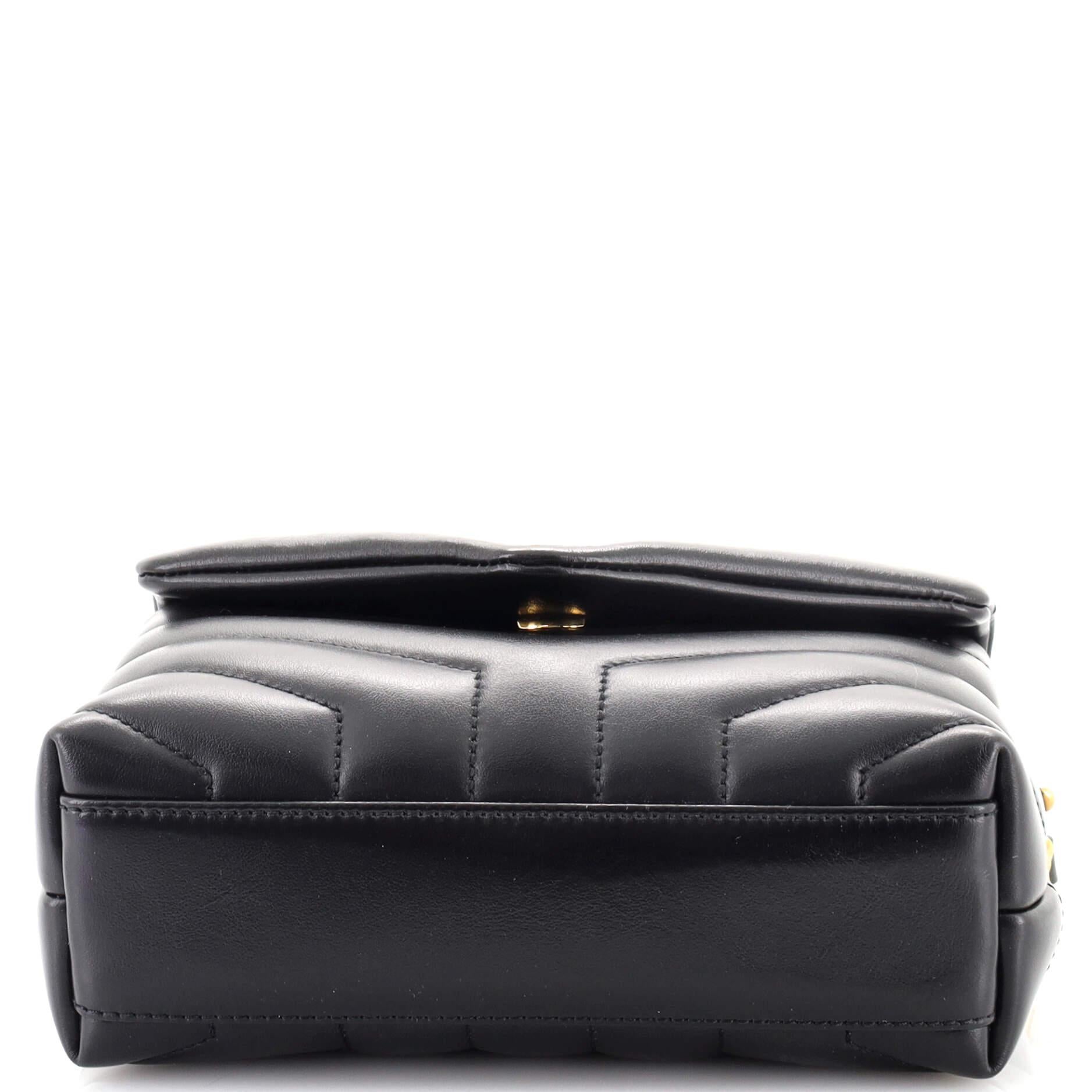 Saint Laurent LouLou Shoulder Bag Matelasse Chevron Leather Toy at 1stDibs