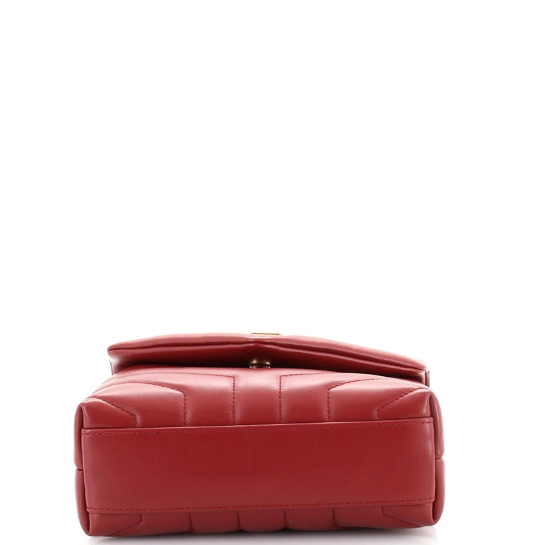 Saint Laurent LouLou Shoulder Bag Matelasse Chevron Leather Toy at 1stDibs