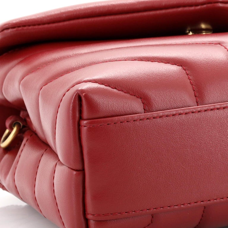 Saint Laurent LouLou Shoulder Bag Matelasse Chevron Leather Toy at 1stDibs