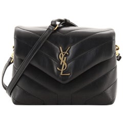Saint Laurent LouLou Shoulder Bag Matelasse Chevron Leather Toy