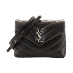 Saint Laurent LouLou Shoulder Bag Matelasse Chevron Leather Toy