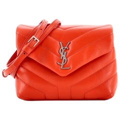 Saint Laurent LouLou Shoulder Bag Matelasse Chevron Leather Toy