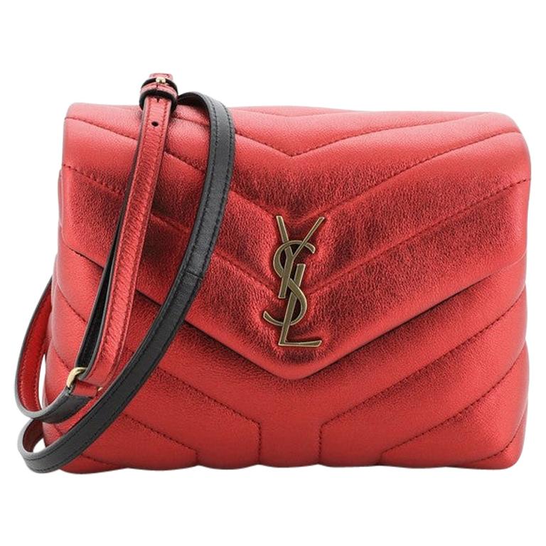 Saint Laurent LouLou Shoulder Bag Matelasse Chevron Leather Toy at 1stDibs