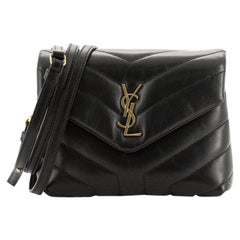 Saint Laurent LouLou Shoulder Bag Matelasse Chevron Leather Toy