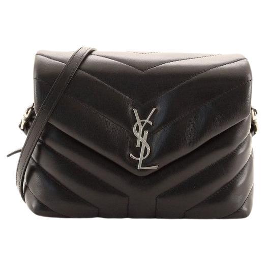 Saint Laurent LouLou Shoulder Bag Matelasse Chevron Leather Toy