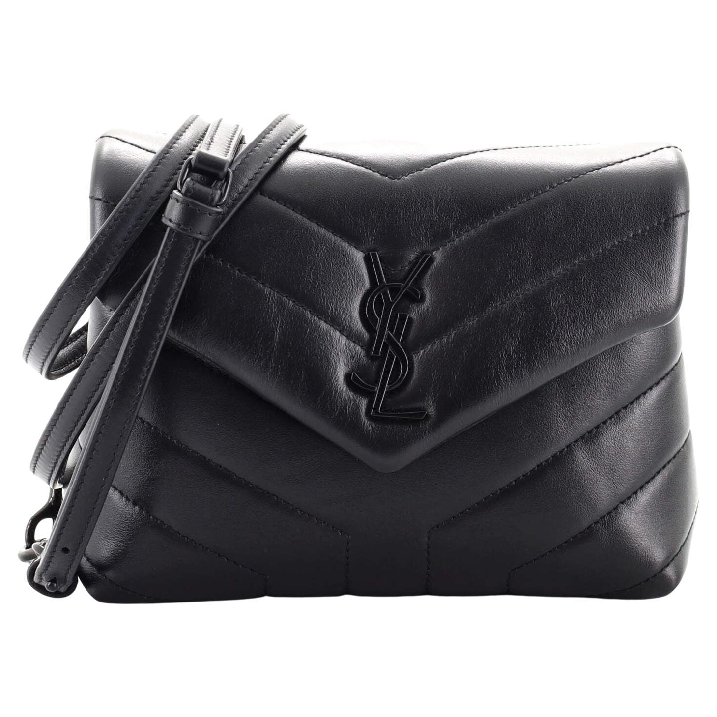 Saint Laurent LouLou Shoulder Bag Matelasse Chevron Leather Toy