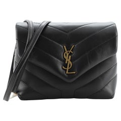 Saint Laurent LouLou Shoulder Bag Matelasse Chevron Leather Toy