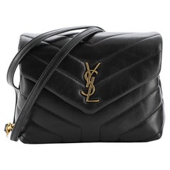 Saint Laurent LouLou Shoulder Bag Matelasse Chevron Leather Toy