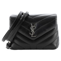 Saint Laurent LouLou Shoulder Bag Matelasse Chevron Leather Toy