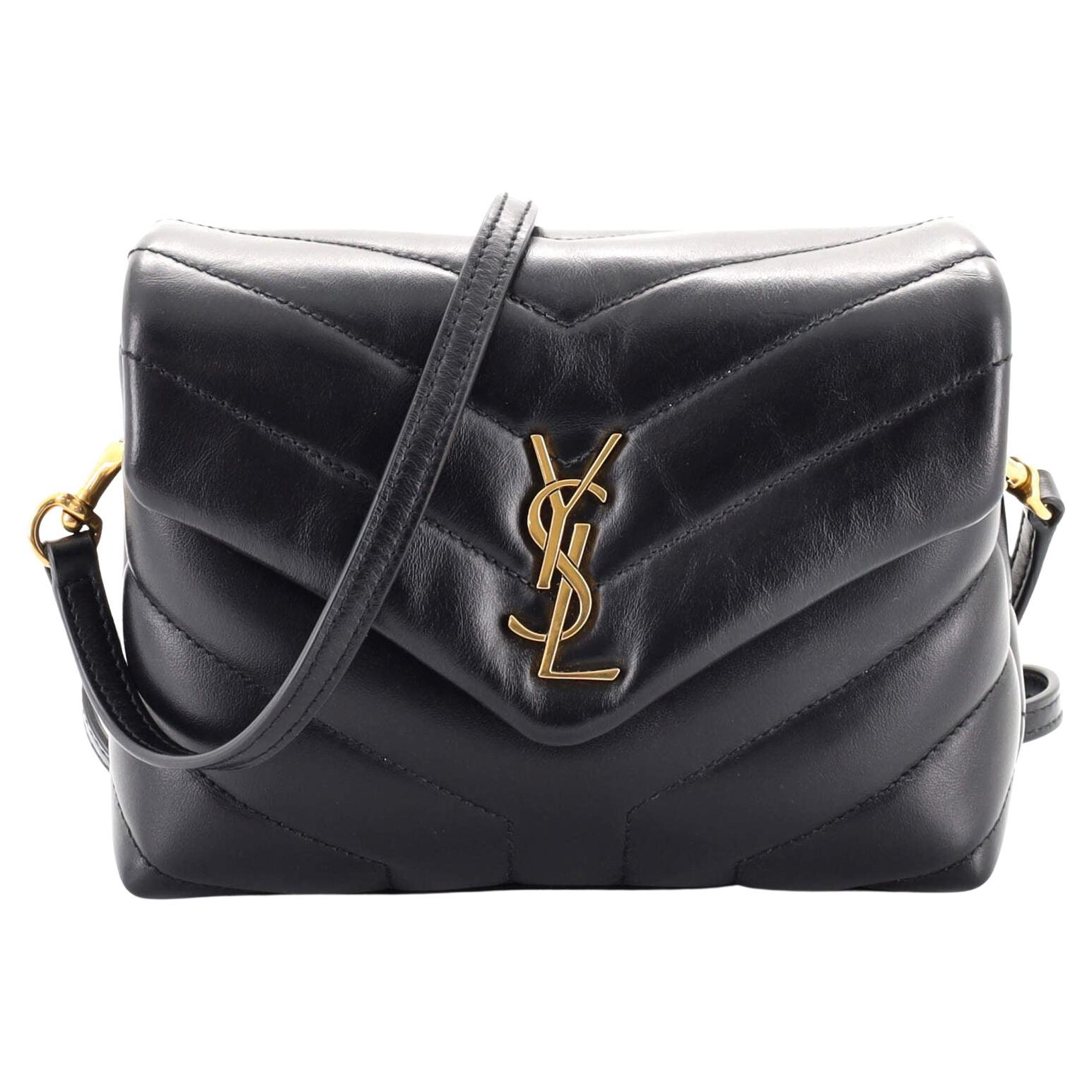 Saint Laurent LouLou Shoulder Bag Matelasse Chevron Leather Toy at 1stDibs