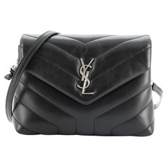 Saint Laurent LouLou Shoulder Bag Matelasse Chevron Leather Toy