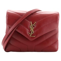 Saint Laurent LouLou Shoulder Bag Matelasse Chevron Leather Toy