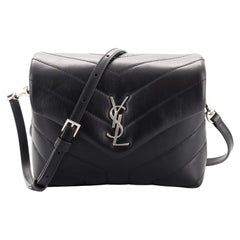 Saint Laurent LouLou Shoulder Bag Matelasse Chevron Leather Toy