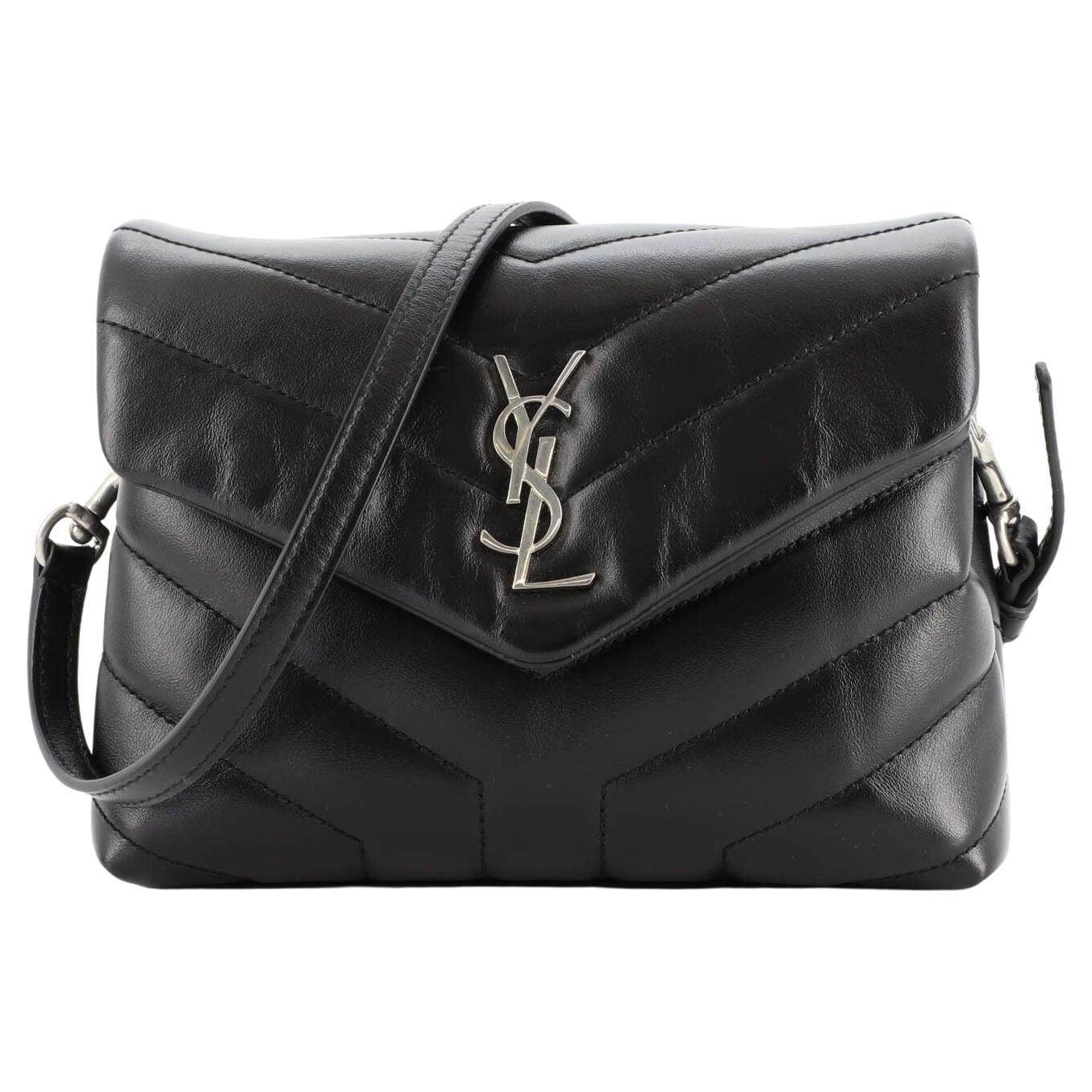 Saint Laurent LouLou Shoulder Bag Matelasse Chevron Leather Toy