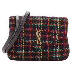 Saint Laurent LouLou Shoulder Bag Matelasse Chevron Tweed Toy