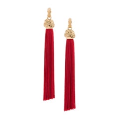 Saint Laurent Boucles d'oreilles LouLou - Rouge