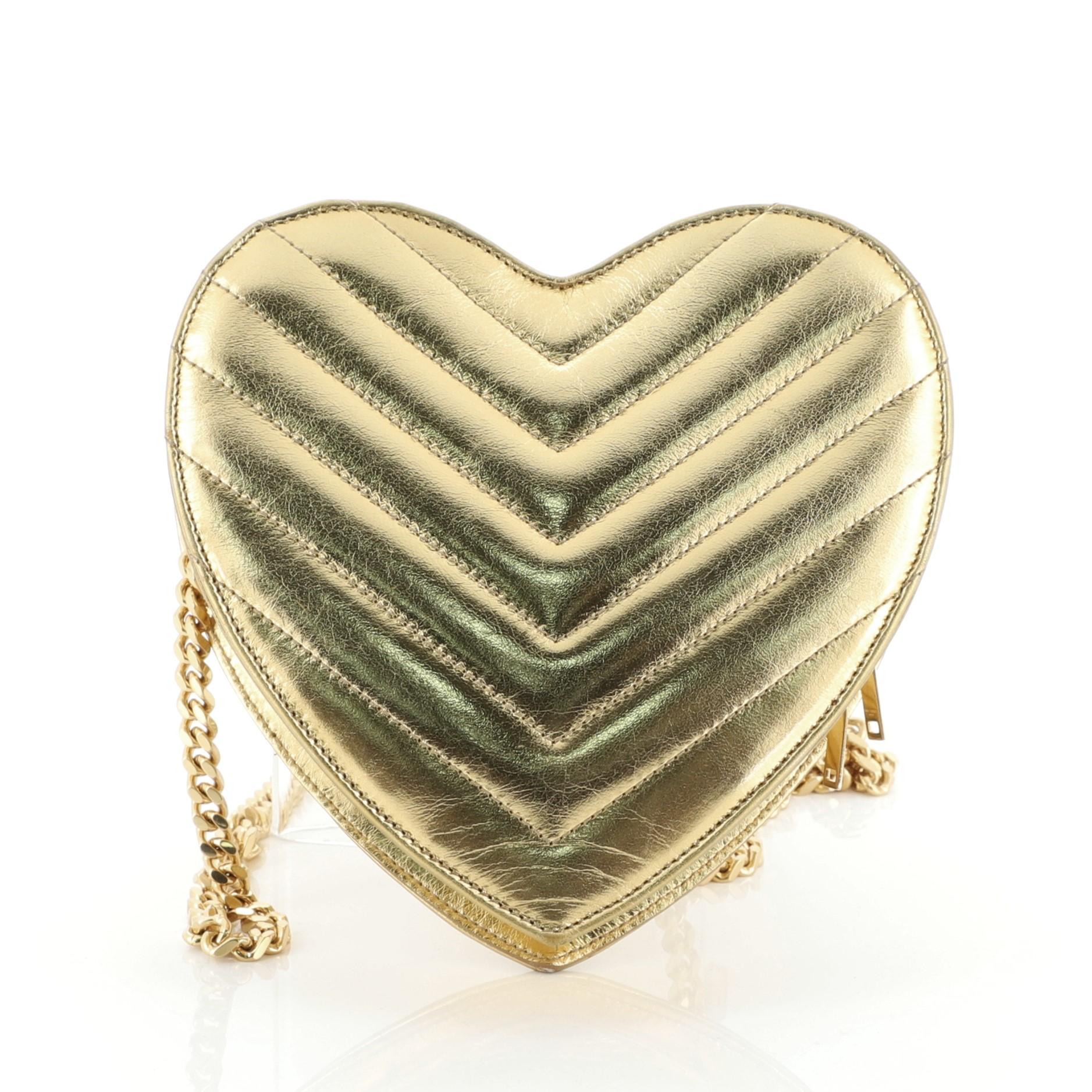 Ysl gold heart bag sale