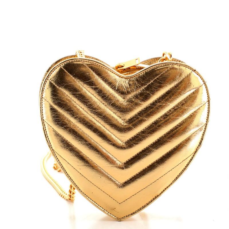 ysl gold heart bag