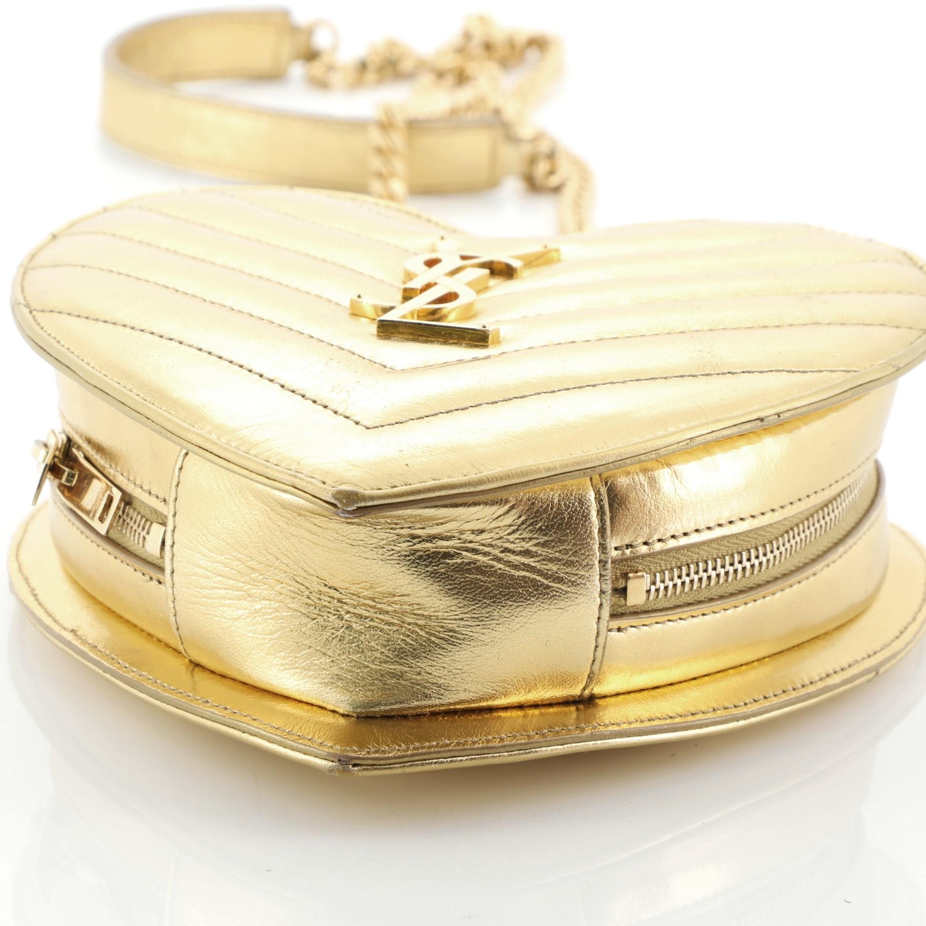 Ysl love heart chain bag hot sale