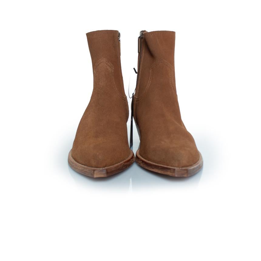 Saint Laurent, bottes en daim Lukas en marron Neuf - En vente à AMSTERDAM, NL