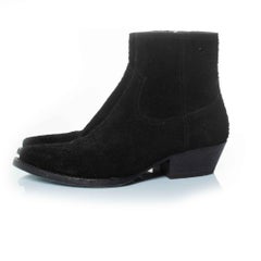 Saint Laurent, Lukas wool suede ankle boots