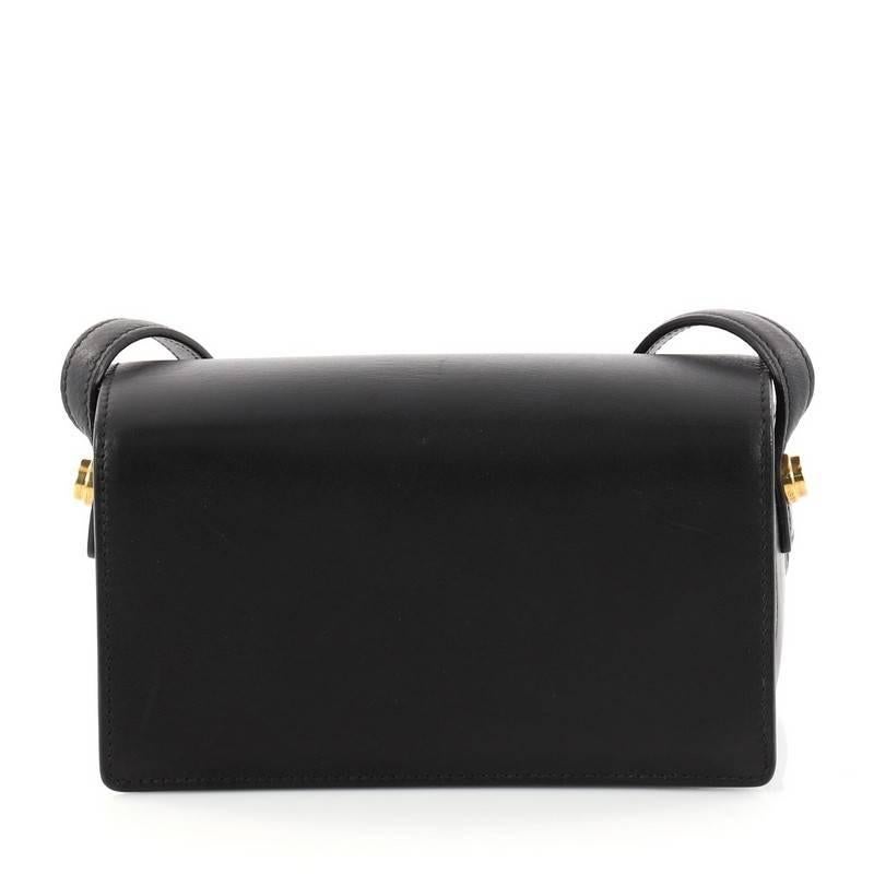 Black Saint Laurent Lulu Shoulder Bag Leather Small