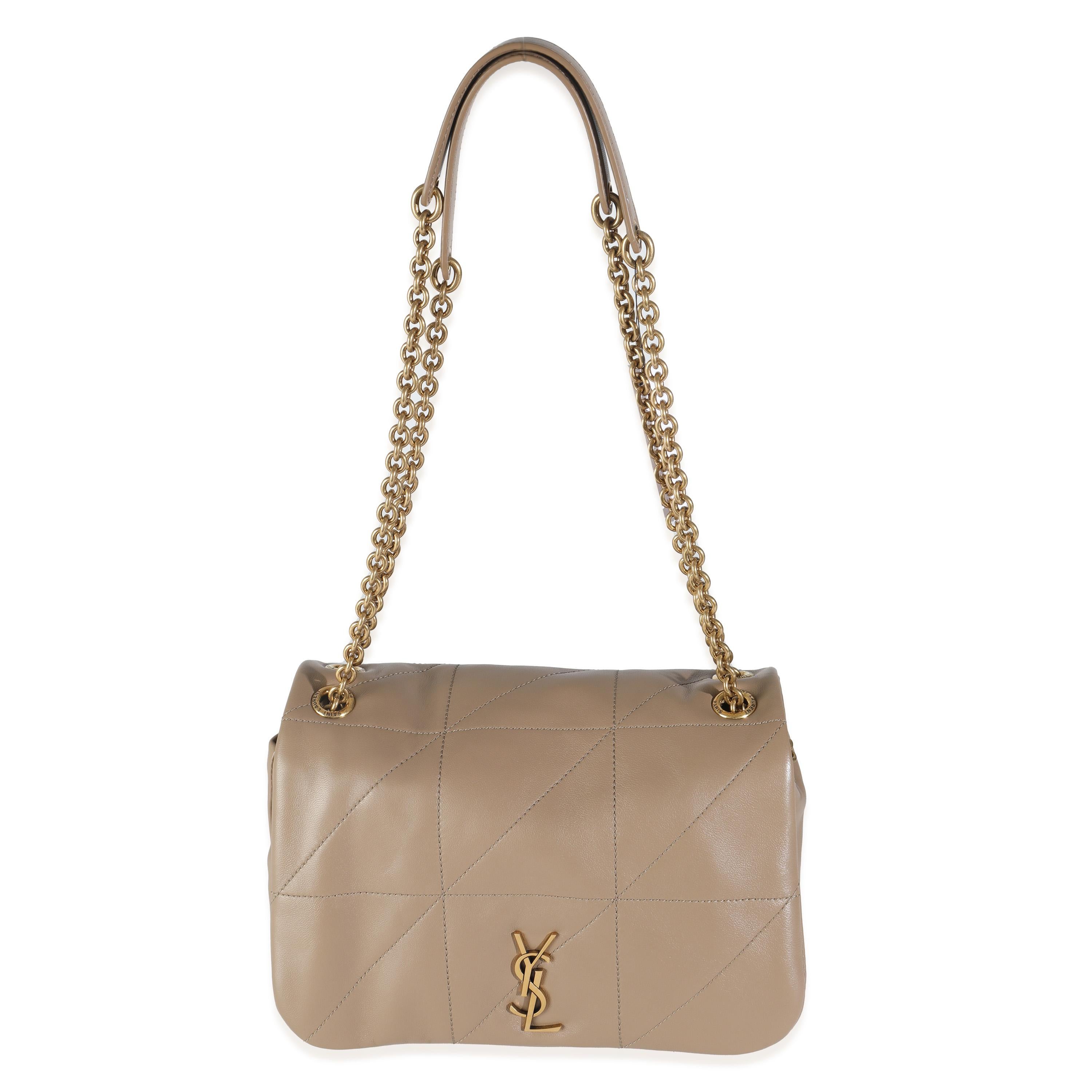 Saint Laurent Madder Brown Lambskin Matelasse Monogram Small Jamie 4.3 2