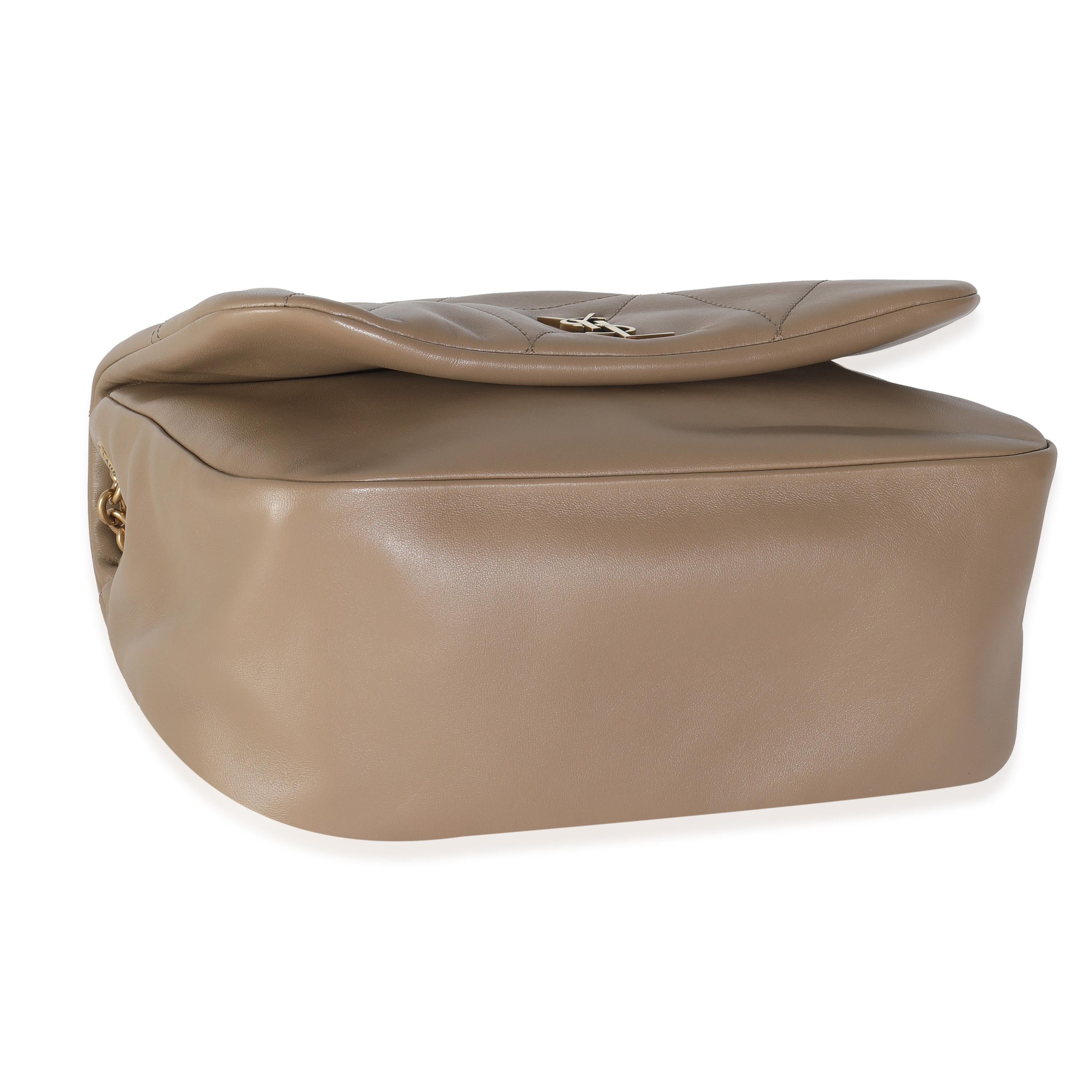 Saint Laurent Madder Brown Lambskin Matelasse Monogram Small Jamie 4.3 3
