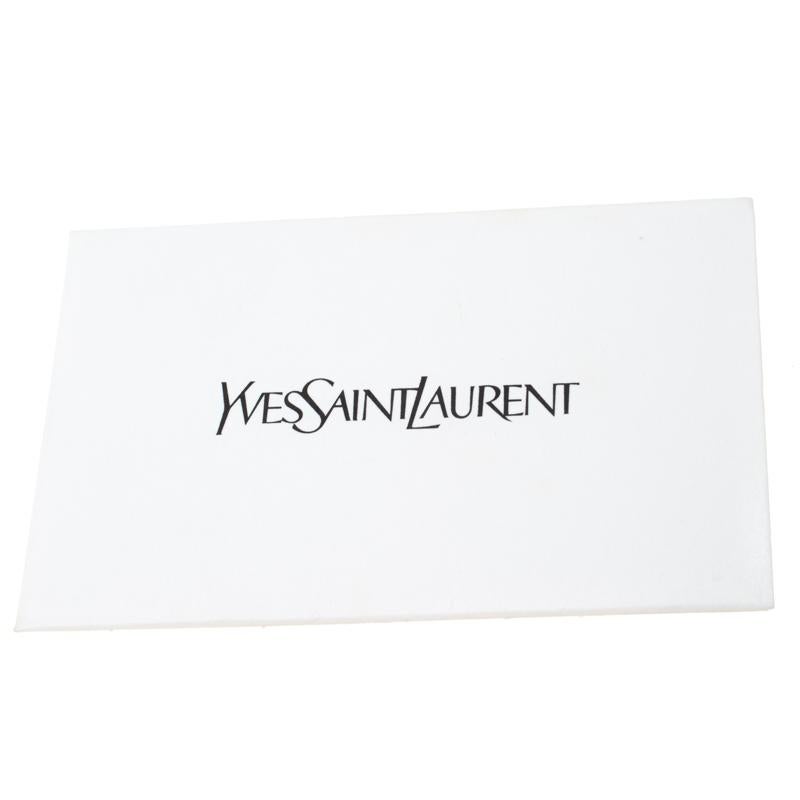Saint Laurent Magenta Leather Belle De Jour Flap Clutch 3