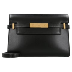 Saint Laurent Manhattan Crossbody Bag — Black