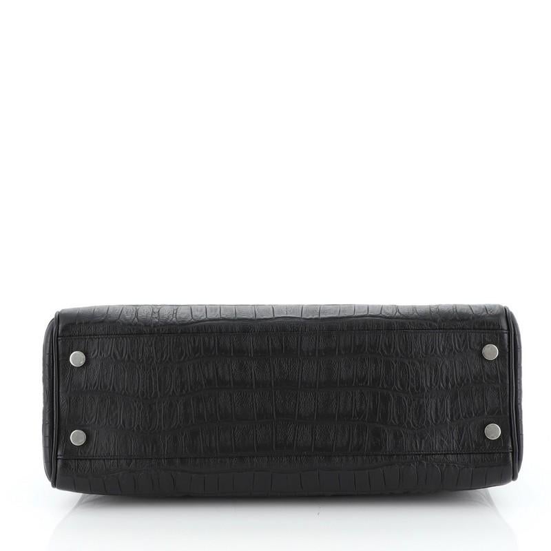 Saint Laurent Manhattan Tote Piel grabada cocodrilo Pequeño en Bueno Estado en NY, NY