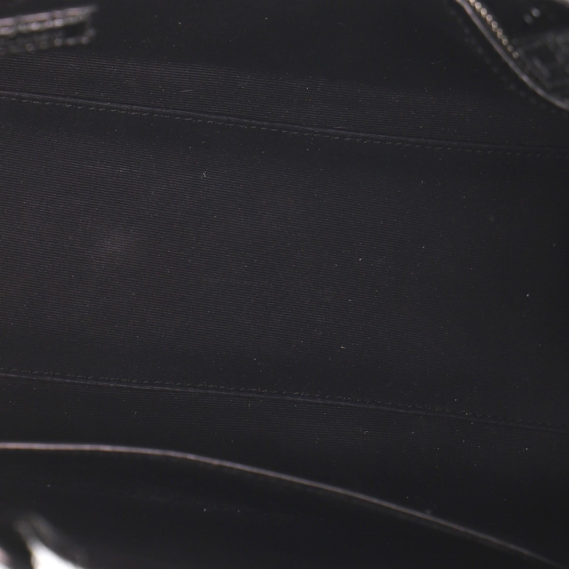 Saint Laurent Manhattan Tote Crocodile Embossed Leather Small In Fair Condition In NY, NY