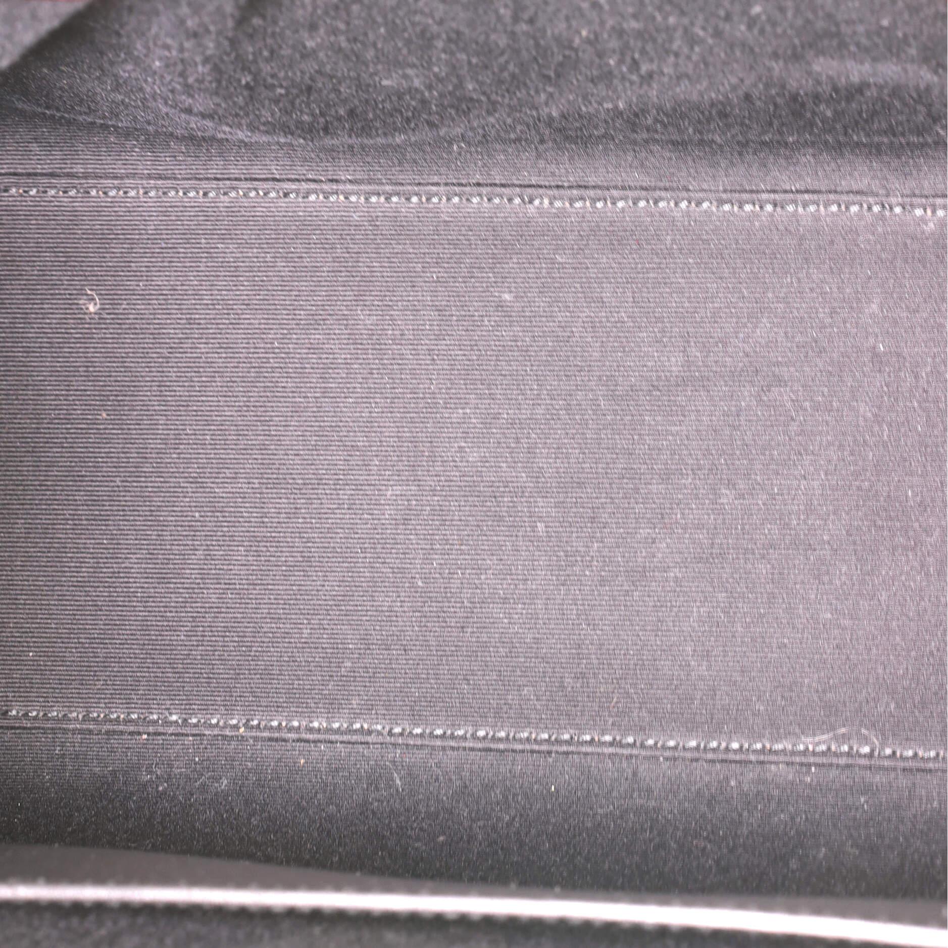 Red Saint Laurent Manhattan Tote Leather Small