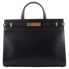 Saint Laurent Manhattan Tragetasche aus Leder