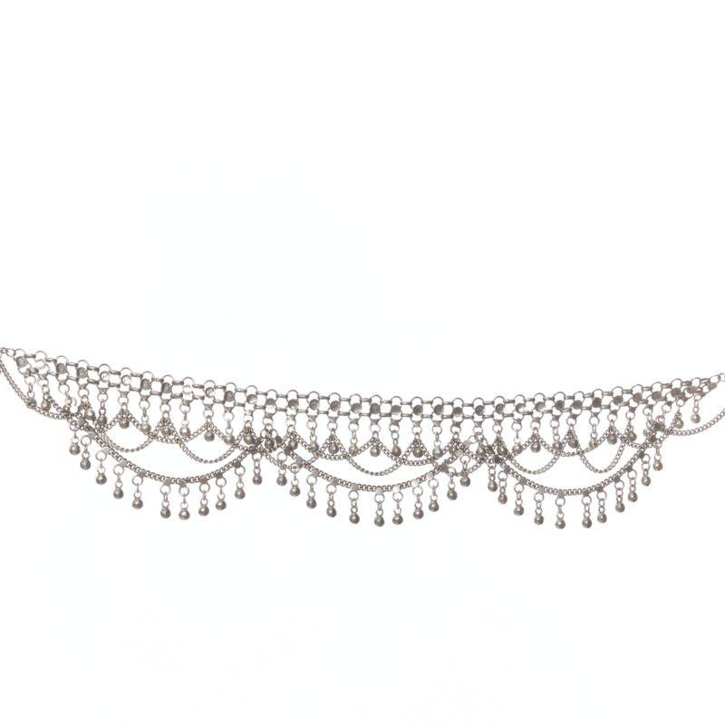 SAINT LAURENT Marrakech, collana in argento antico con palline e charme
Riferimento: TGAS/B01695
Marchio: Saint Laurent
Stilista: Hedi Slimane
Model No: Collana lampadario Marrakech
Collezione: Passerella
Materiale: Ottone
Colore: Argento
Modello: