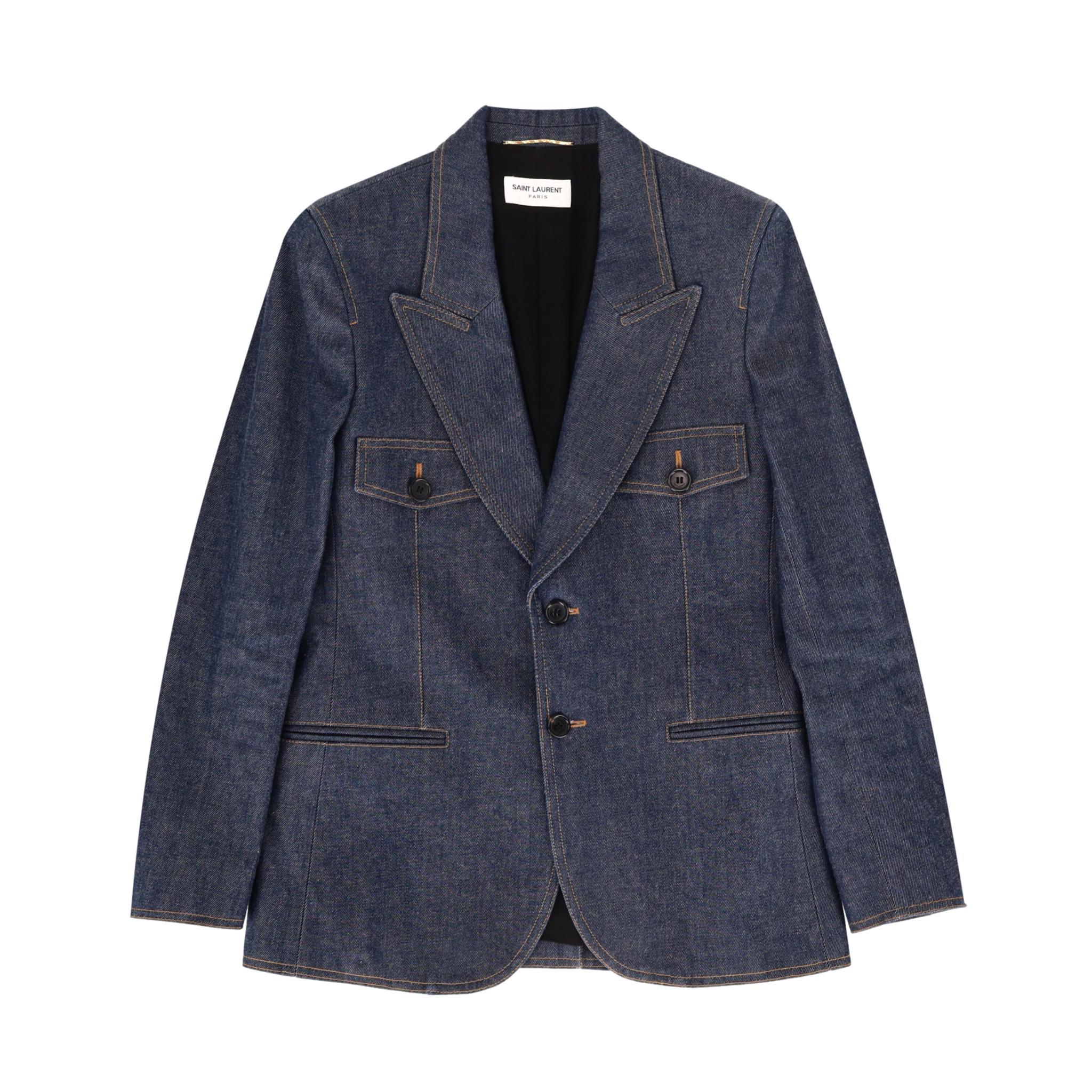 Saint Laurent - Veste et pantalon en jean assortis Pour femmes en vente