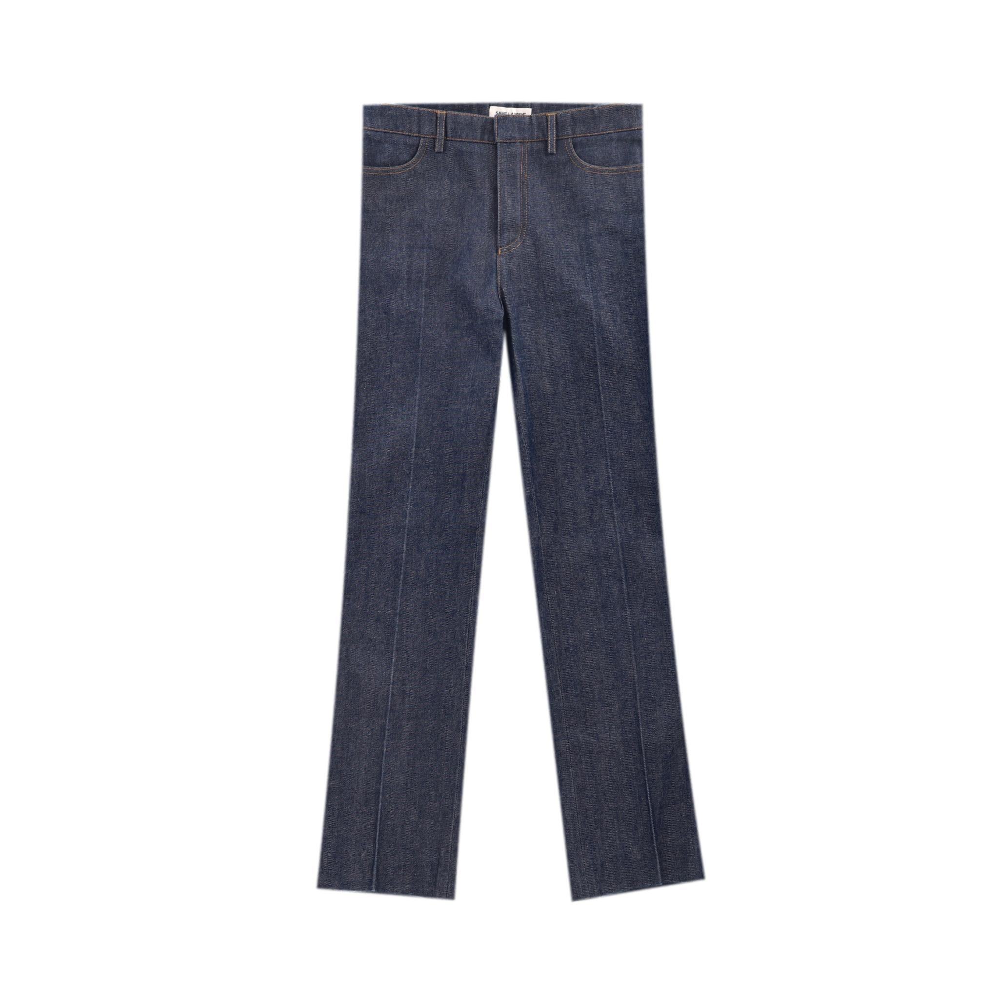 Saint Laurent - Veste et pantalon en jean assortis en vente 1