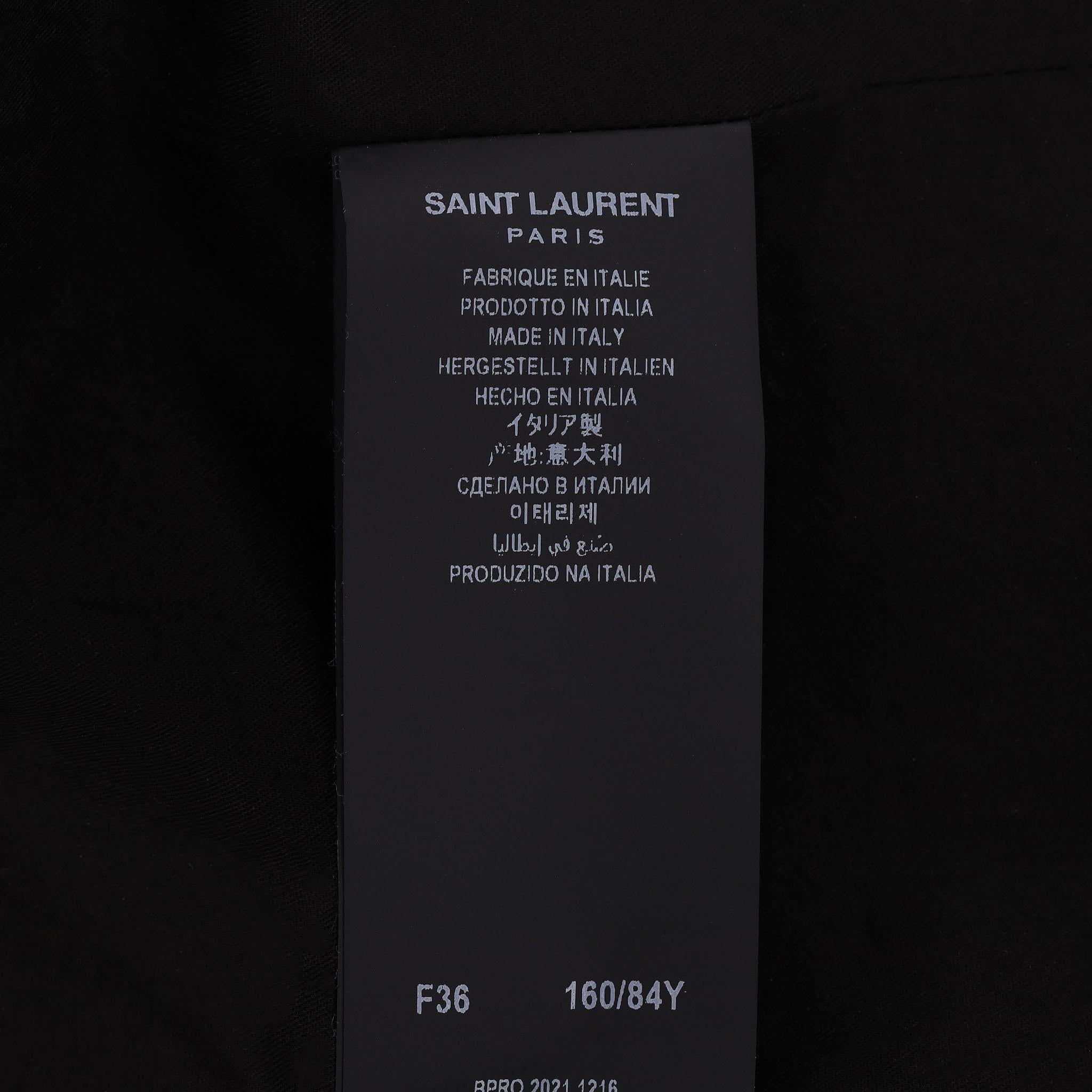 Saint Laurent - Veste et pantalon en jean assortis en vente 2