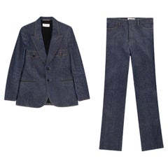 Saint Laurent Matching Denim Jacket & Trousers