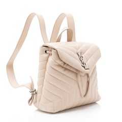 Saint Laurent Matelassé-Rindsleder-Rucksack „LouLou“ (klein)
