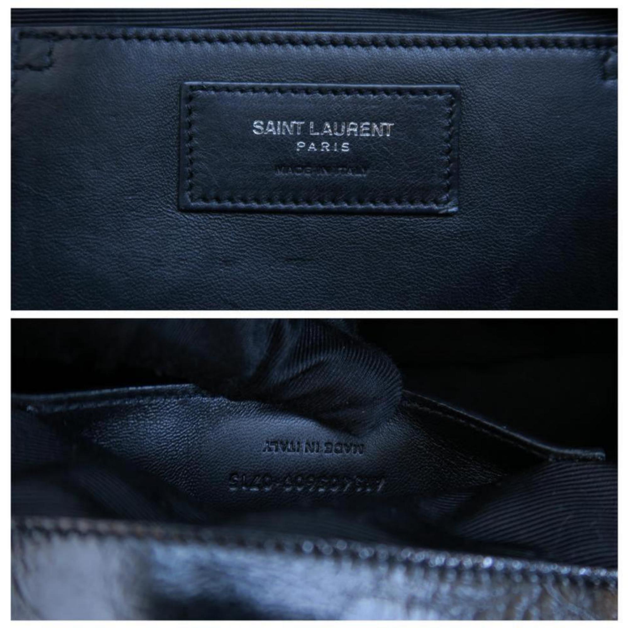 Saint Laurent Black Medium Soft Monogram Envelope Shoulder Bag
10