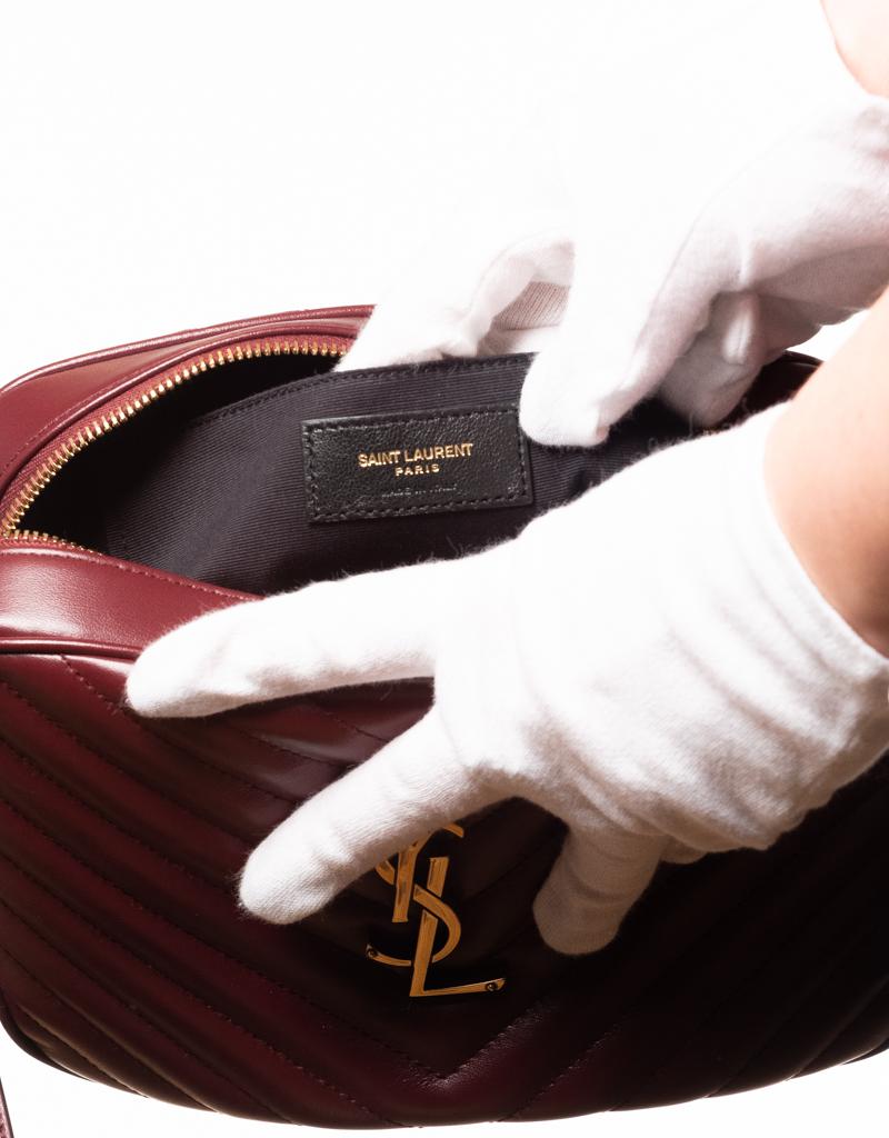 ysl lou camera bag burgundy