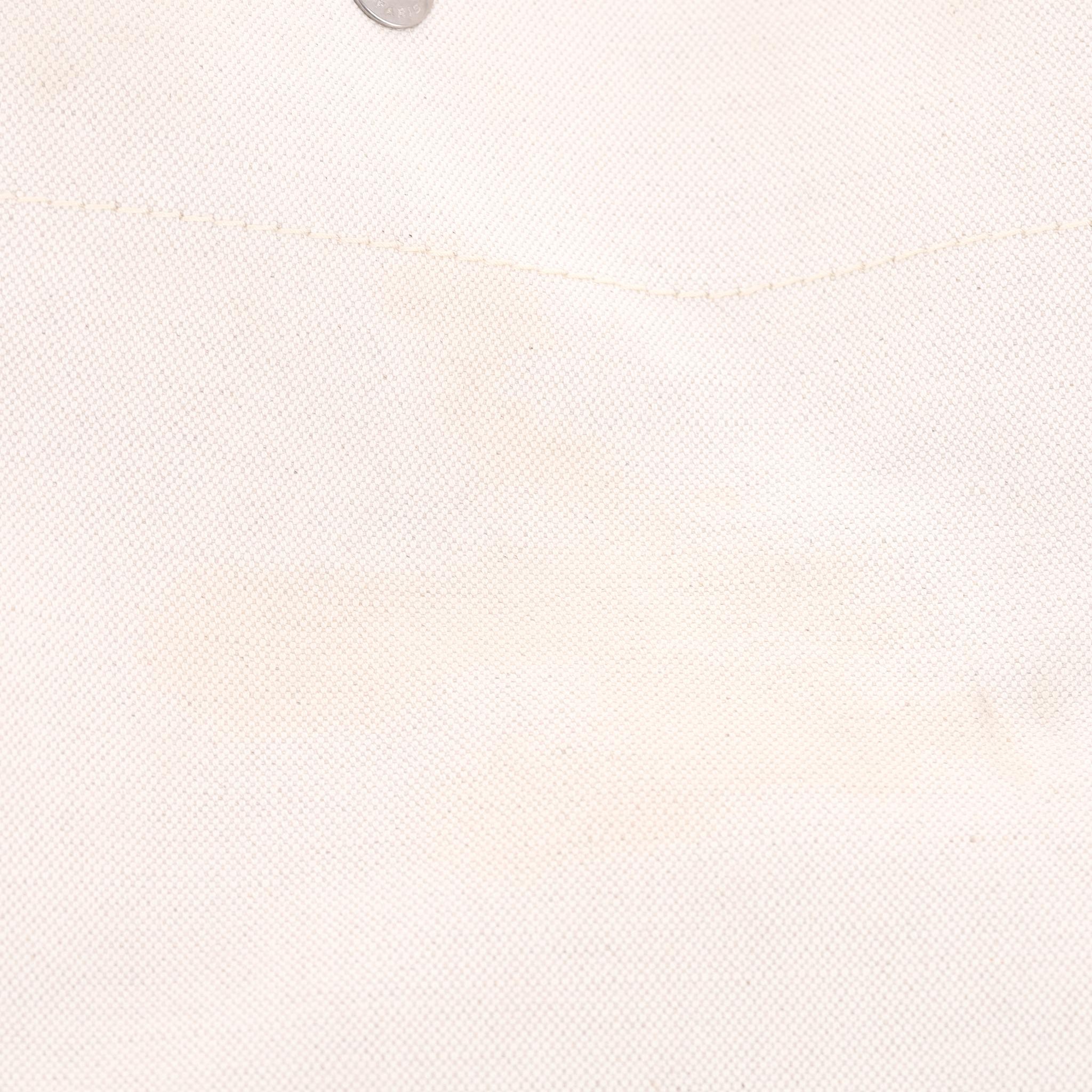 Saint Laurent Maxi Rive Gauche Canvas Tote Bag For Sale 8