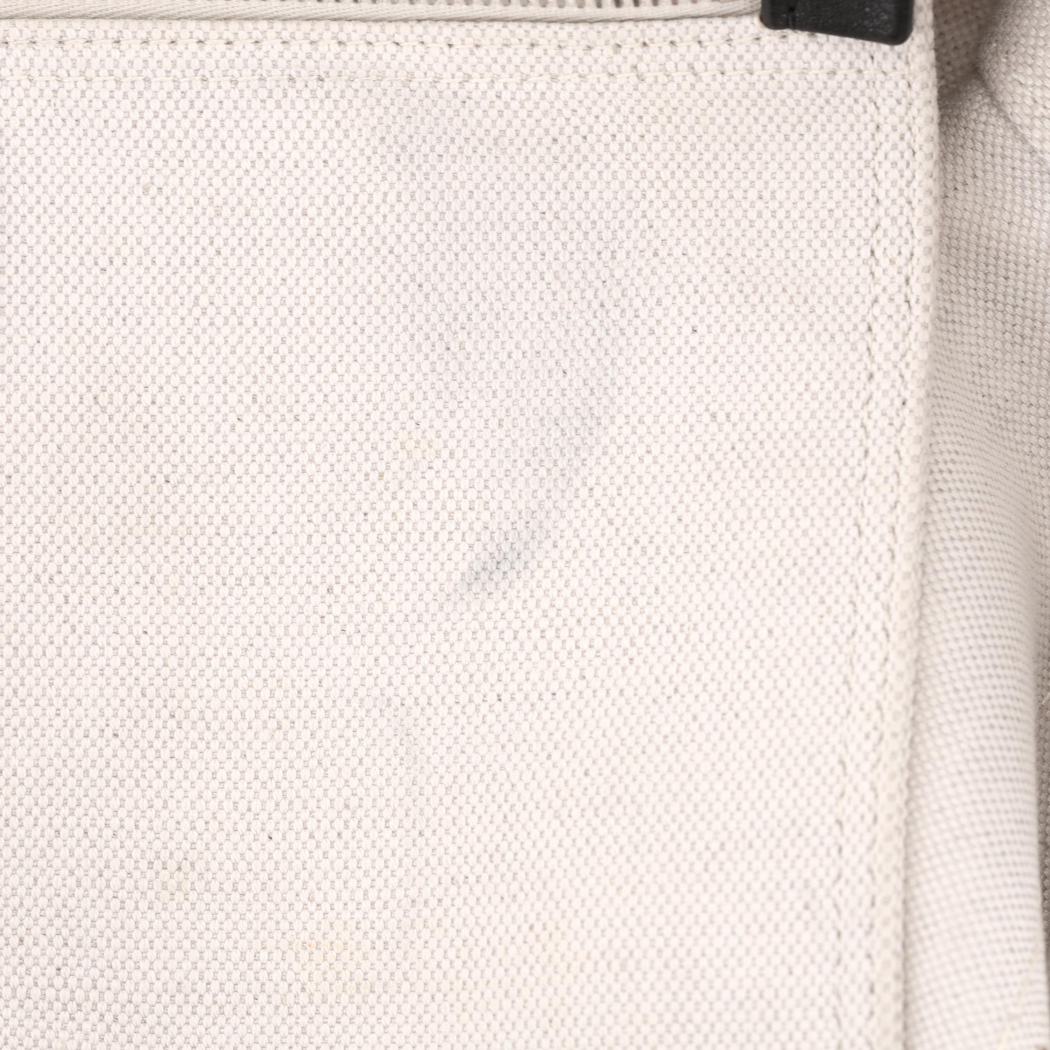 Saint Laurent Maxi Rive Gauche Canvas Tote Bag For Sale 3