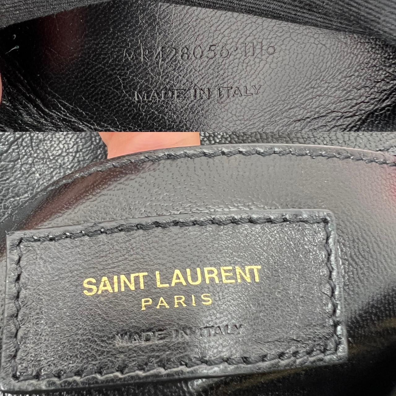 Saint Laurent Medium College Matelasse Chevron Monogram black messenger Bag 3