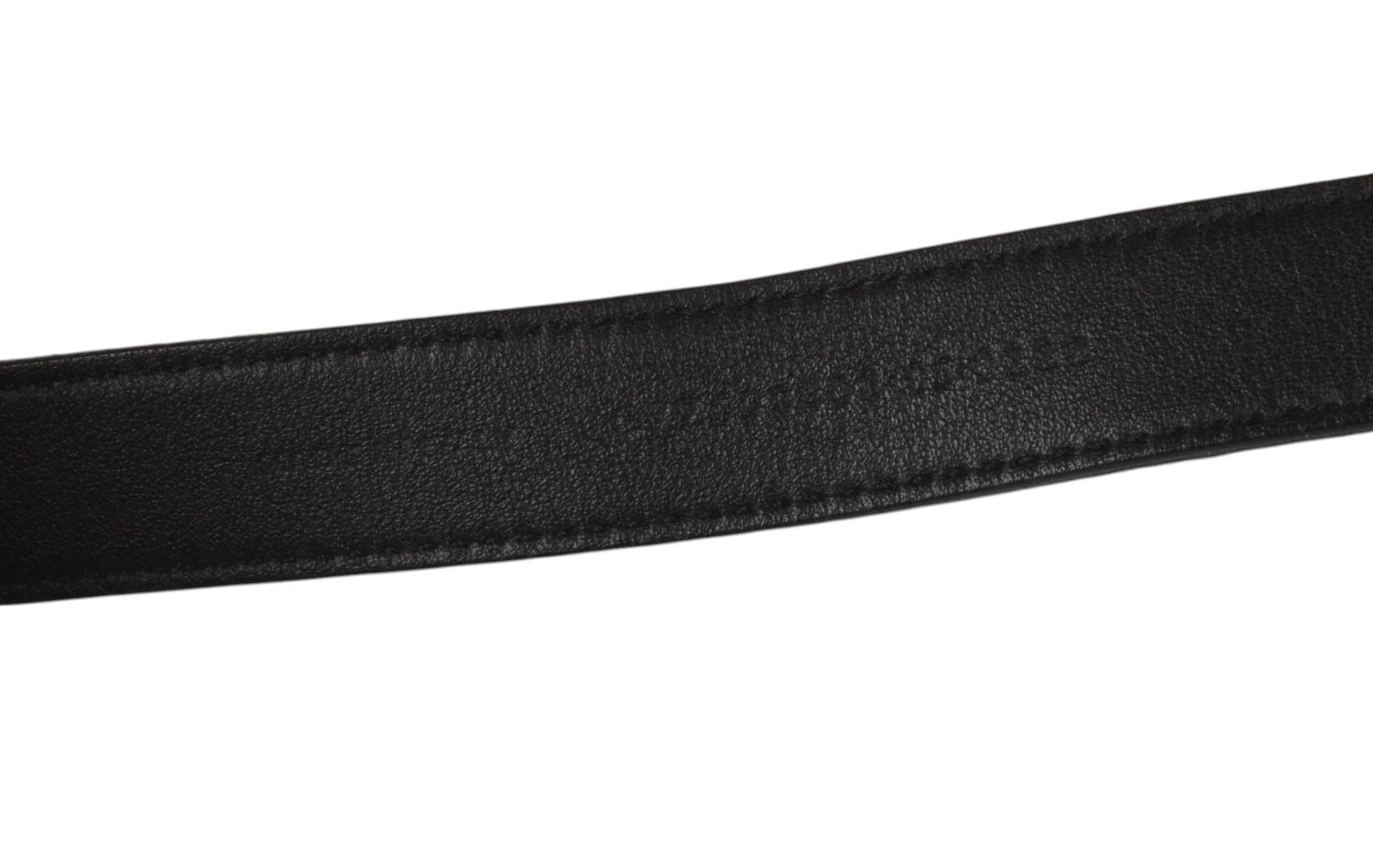 Nero Saint Laurent Cintura Uomo Larghezza Stretta Taglia 85/M, S1384 in vendita