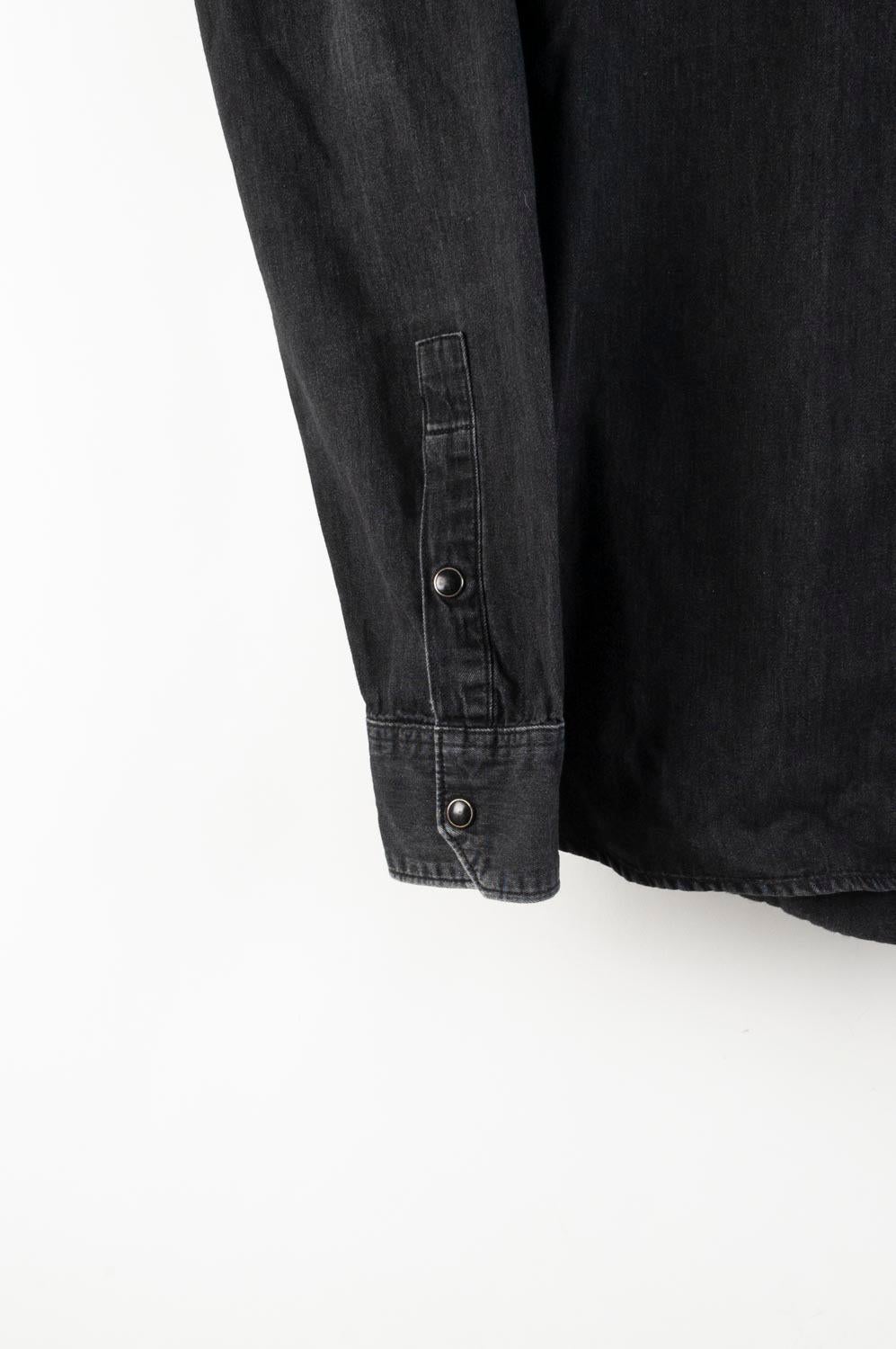 Men's Saint Laurent Men Denim Shirt Jeans Size M, S473 For Sale